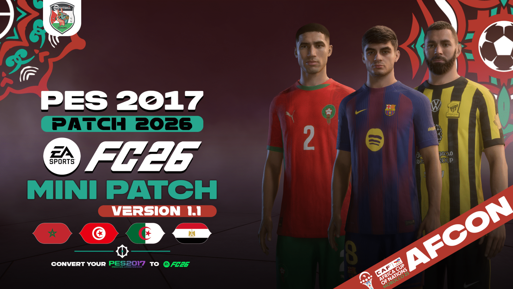 PES 2017 Next Season Patch 2026 - FC26 Mini Patch V1.1